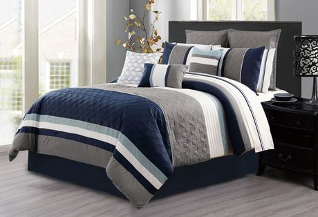 Safdie & Co. Comforter Set 7PC D Microfiber Ryker - Walmart.ca