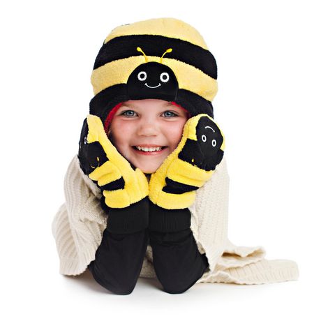 Flapjackkids Bonnet D Hiver Reversible Pour Bebe Enfant Polaire Double Epaisseur Coccinelle Et Bourdon Walmart Canada