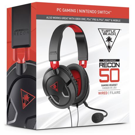 Turtle Beach Recon 50 Gaming Headset For Pc And Mac Walmart Ca
