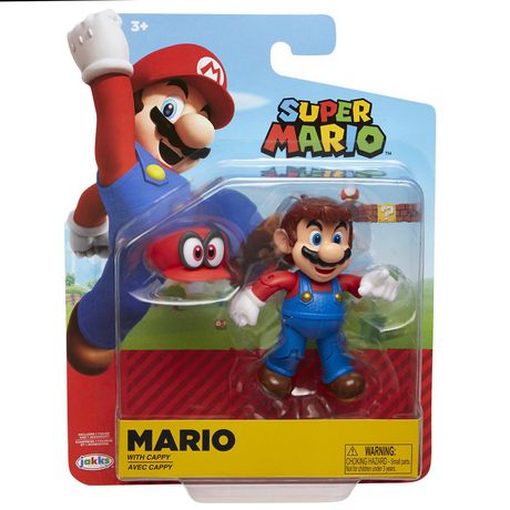 Super Mario Odyssey Mario /& Cappy Super Mario 5/" Action Figure NEW /& SEALED
