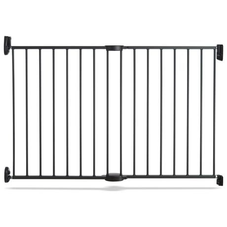 Barrière de sécurité Munchkin qui se ferme par poussée, extensible de 28,5 po à 45 po de largeur, gris foncé Porte bébé