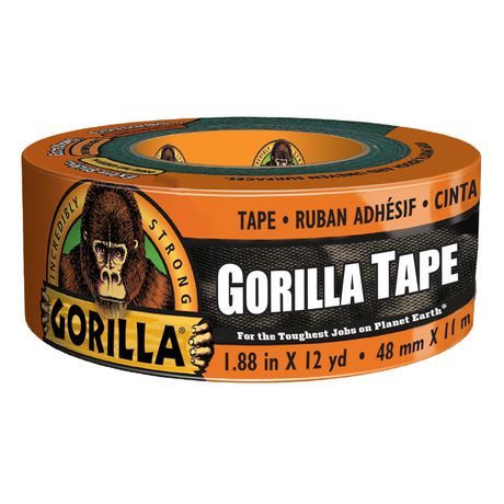 woman uses gorilla tape to wax herself