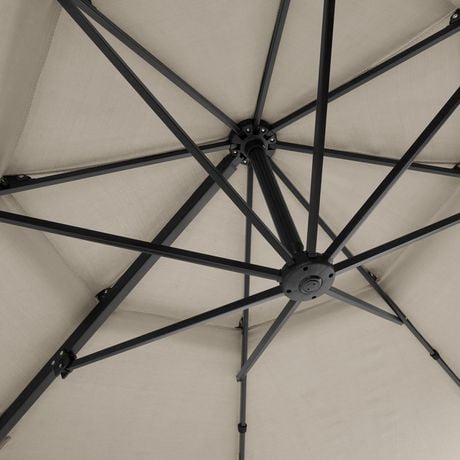 hometrends Round Offset Umbrella and Base | Walmart Canada