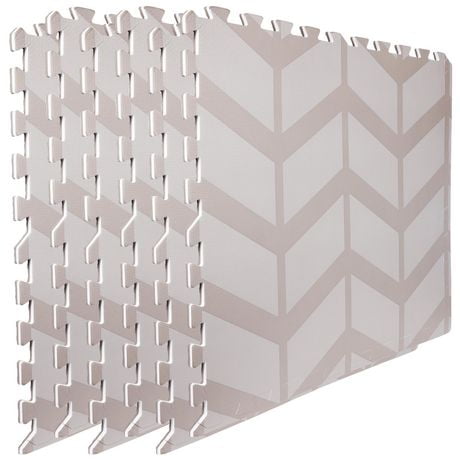 GoZone Fitness Flooring Tiles - 6pcs, Covers 24 square feet
