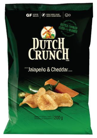 Old Dutch Dutch Crunch Jalapeno & Cheddar Kettle Chips | Walmart Canada