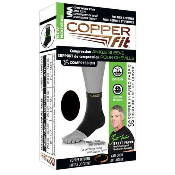 Copper Fit Support de Compression pour Cheville (XL)