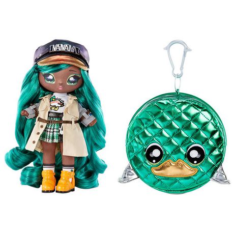 Na! Na! Na! Surprise 2-in-1 Fashion Doll and Sparkly Sequined Purse Sparkle  Series – Krysta Splash, 7.5 Surfer Doll