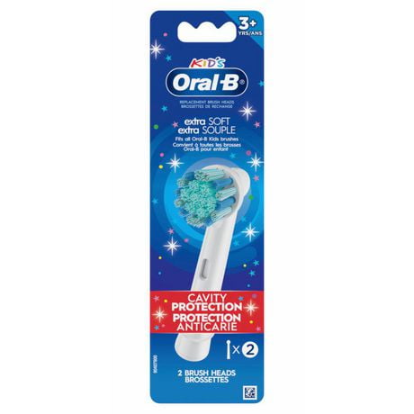 Oral-B Kids Extra Soft Replacement Brush Heads, Cavity Protection ...