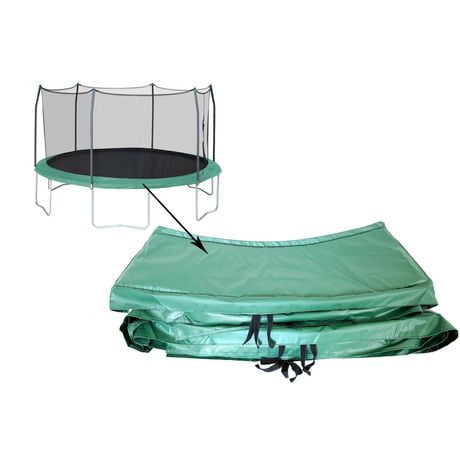 SKYWALKER TRAMPOLINES Rond de 15 pieds, vert chasseur, coussin de ressort de remplacement pour trampoline d'extérieur, housse de ressort de sécurité pour trampolines à cadre rond