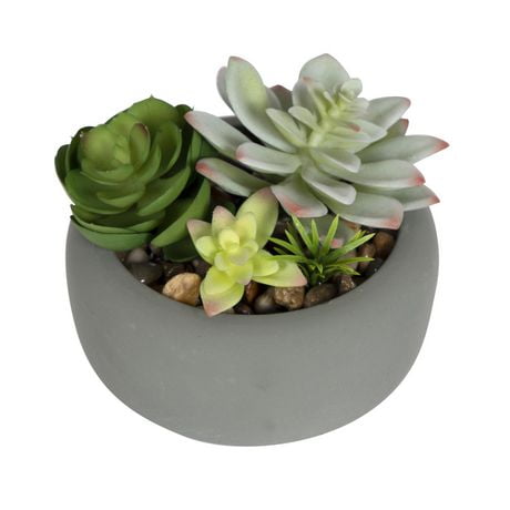 Hometrends Tessier Faux Tabletop Plants in Planter | Walmart Canada