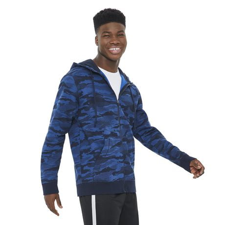 athletic hoodie zip works walmart