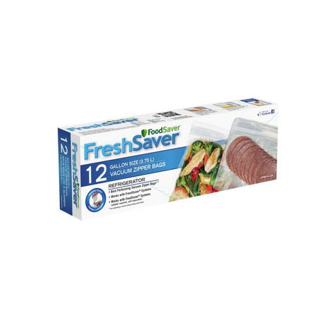 FoodSaver FreshSaver Gallon Size Zipper Vacuum Sealer Bags