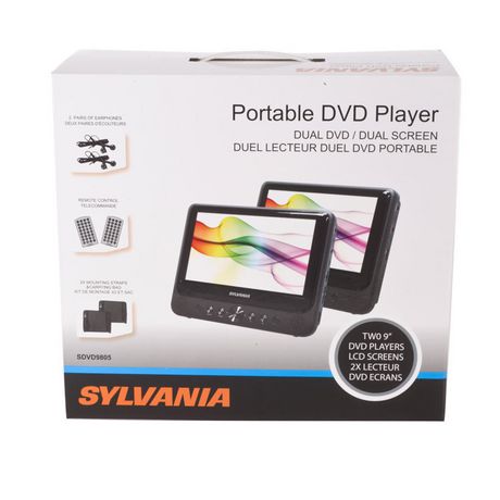 Sylvania 9" dual screen dual DVD player | Walmart Canada