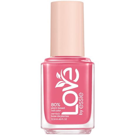 essie plant-based vegan nail polish, creamy finish, 8-free, spinning in joy, pink, 13.5ml, plant-based nail polish