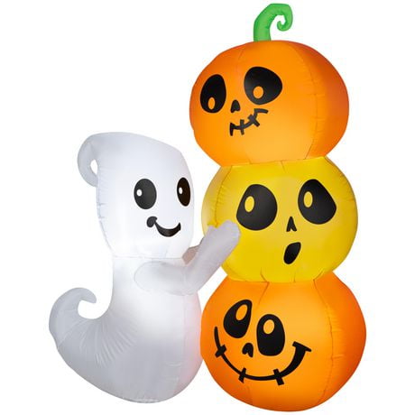 Airblown Ghost w/Pumpkin Stack Scene | Walmart Canada