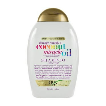 Shampoing OGX Remède contre les dommages + huile de noix de coco miracle 385 ml