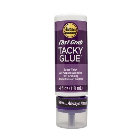 Aleene's Original Fast Grab Tacky Glue 4 fl oz, Extra-thick, fast-tacking formula