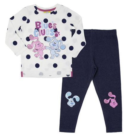 Blues Clues Girl's 2 piece long sleeve top and pant set | Walmart Canada