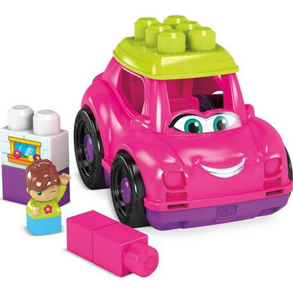 Mega Bloks First Builders Catie Convertible with Big Building Blocks- 6 Pieces