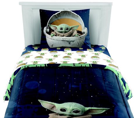 The Child Baby Yoda Full Sheet Set, Baby Yoda Queen Size Bedding Set