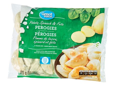 Great Value Potato, Spinach & Feta Perogies | Walmart Canada