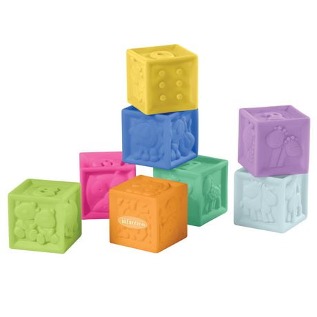 Infantino Squeeze & tack Block Set, 8 Piece, SQUEEZE & STACK BLOCK SET - 8PC