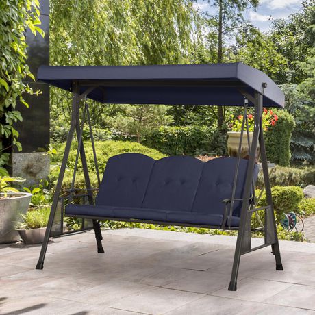 CorLiving Pheonix Patio Swing with Adjustable Canopy | Walmart Canada