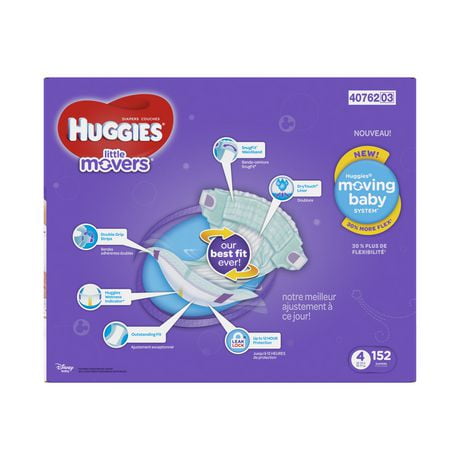 Huggies Little Movers Diapers, Economy Pack | Walmart Canada