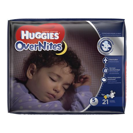 Packaging May Vary Overnight Diapers 68 ct. HUGGIES OverNites Diapers Size 4 