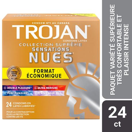 Trojan Naked Sensations Variety Pack Lubricated Condoms 