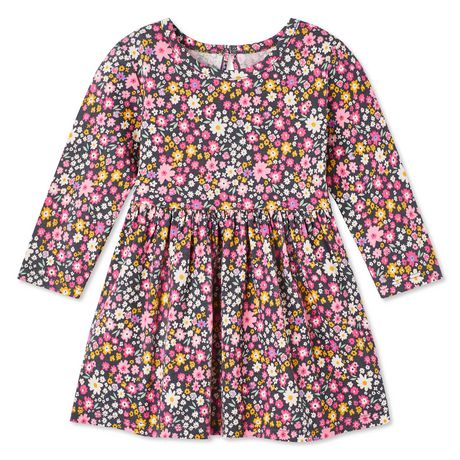 George Baby Girls' Printed Long Sleeve Dress | Walmart Canada