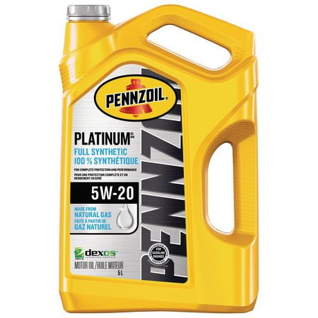 Pennzoil Platinum Synthetic 5W20 Motor Oil 5L, Pennzoil Synthetic 5W20 5L