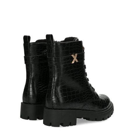 MEXX Girls black Ankle boots Shirley with croco print | Walmart Canada