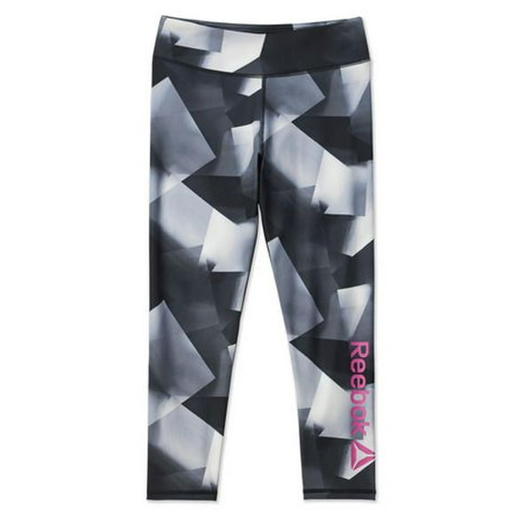 Reebok Girls Ethereal Ombre Printed 7/8 Leggings With 18" Inseam