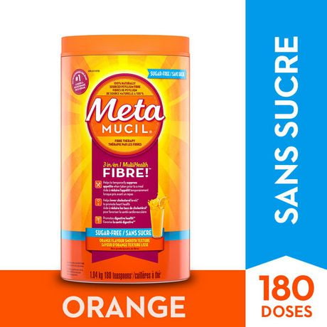 Metamucil 3 in 1 MultiHealth Fibre! Sugar-Free Fiber Suplement Powder