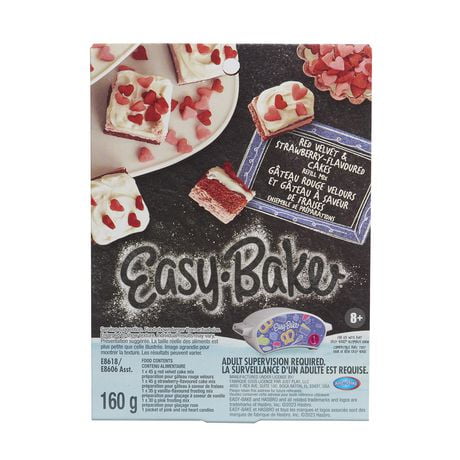 Easy-Bake Ultimate Oven Toy Refill Mix - Red Velvet and Strawberry Cakes Refill Mix, Refill Mix