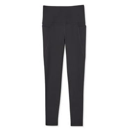 Reebok Womens Branded Capri Compression Athletic Pants, Black, Large