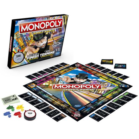 Ongelijkheid shampoo hobby Monopoly Speed Board Game, Play Monopoly in Under 10 Minutes, Fast-playing  Monopoly Board Game for Ages 8 and Up | Walmart Canada