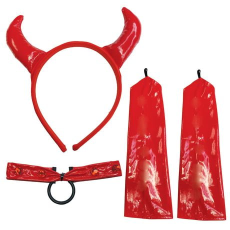 Way To Celebrate! Halloween Red Devil Kit, Women, One Size | Walmart Canada