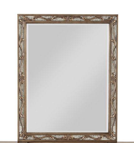 Acme Orianne Vanity Mirror In Antique, Large Gold Mirror Canada