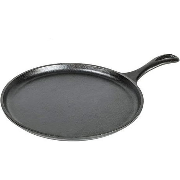 Lodge 10-1/2-Inch ProLogic Pre-Seasoned Round Griddle, Pre-seasoned and ready to use