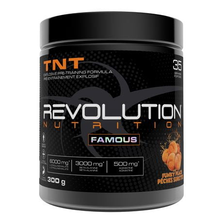 Revolution Nutrition TNT Blast Funky Peach Pre-workout, 300g, 35 servings