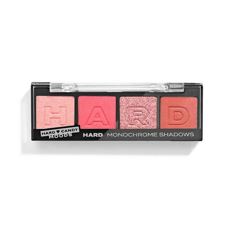 Hard Candy, Moods Shadow Palette, 4 Bold & Buildable Monochromatic Shades, PUNK, .10oz, Shadow Palette