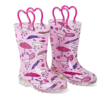 George Toddler Girls' Umbrella Light-Up Rain Boots | Walmart Canada