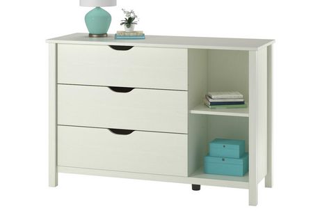 Zoe 3 Drawer Dresser With Cubbies, 3 Drawer Dresser With Cubbies