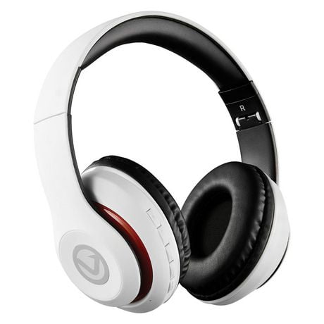 Volkano Impulse Series Bluetooth Headphones, White