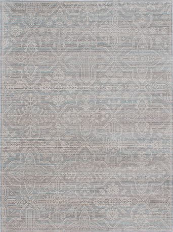 Tapis Aqua Soie Gris Polyester 53 X 75