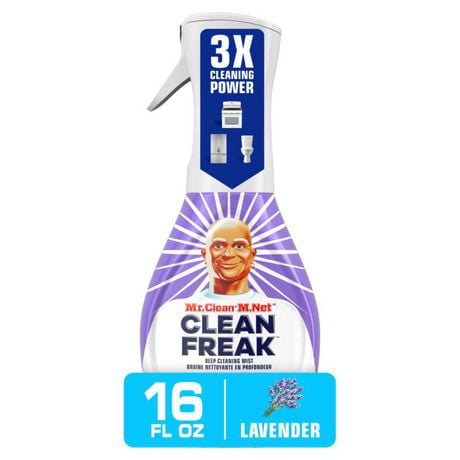 Mr. Clean Clean Freak Deep Cleaning Mist Multi-Surface Spray, Lavender Scent Starter Kit, 1 count, 473mL