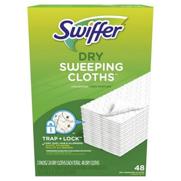 Swiffer Sweeper Dry Sweeping Pad Refills, Unscented - 16 Count For X-Large Dusters & Floor Mops