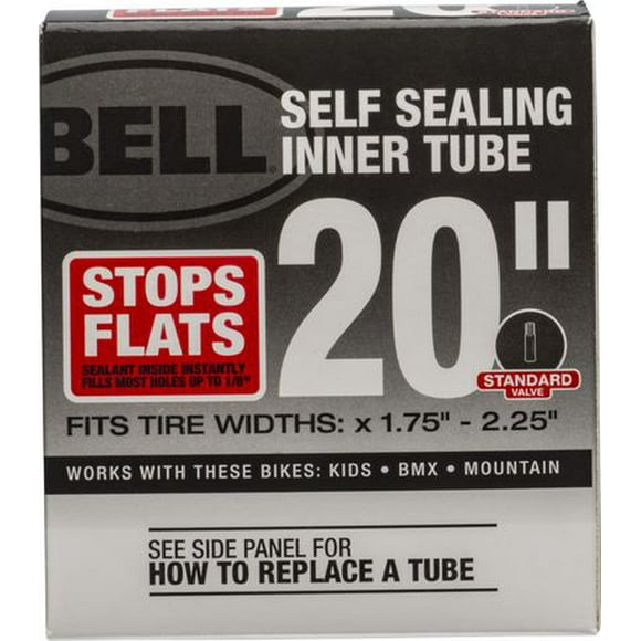 Bell Sports 20" Self Sealing Inner Tube, Schrader 35mm 20" x 1.75-2.25"